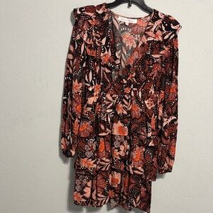 Meet Me In Santorini Elegant Long Sleeve Floral Dress 👗,never used,see last pict